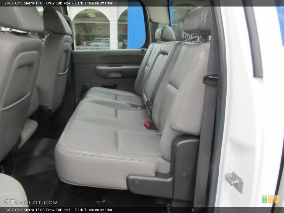 Dark Titanium Interior Rear Seat for the 2007 GMC Sierra 1500 Crew Cab 4x4 #78905685