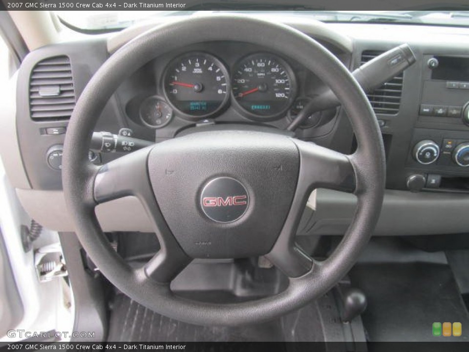 Dark Titanium Interior Steering Wheel for the 2007 GMC Sierra 1500 Crew Cab 4x4 #78905739
