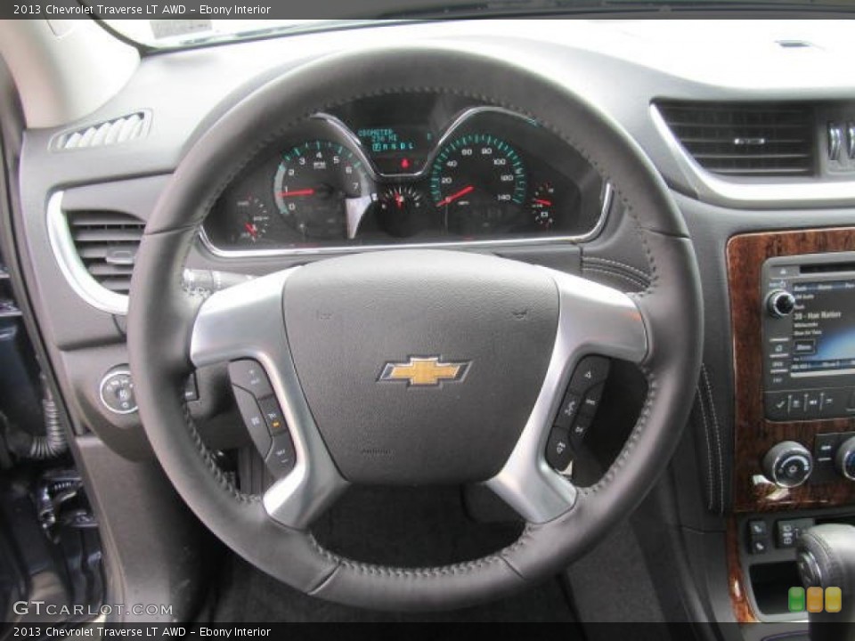 Ebony Interior Steering Wheel for the 2013 Chevrolet Traverse LT AWD #78906567