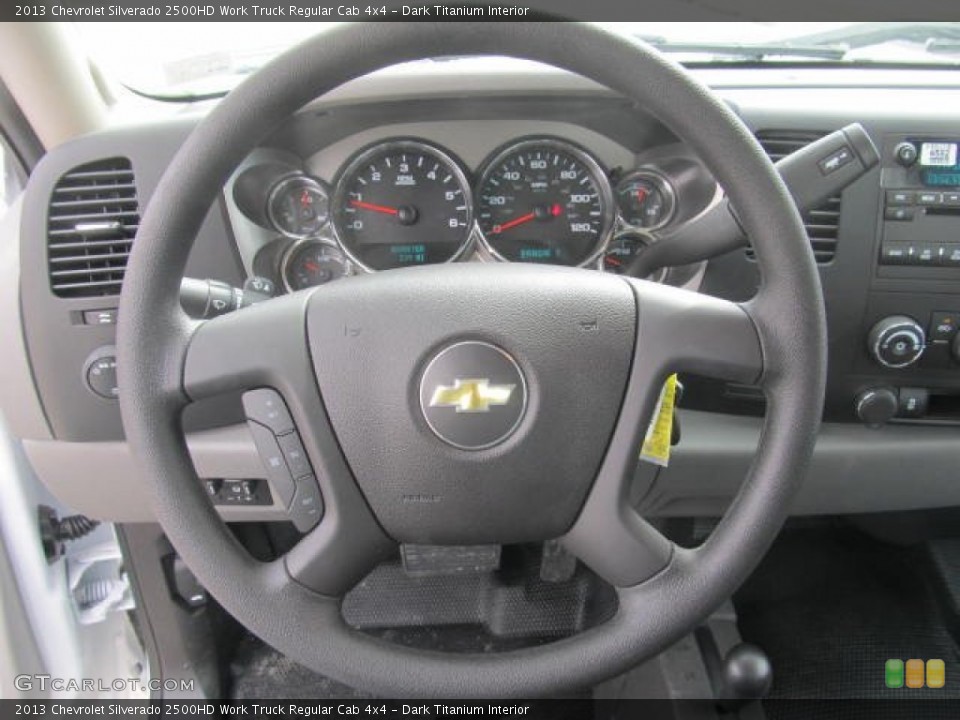 Dark Titanium Interior Steering Wheel for the 2013 Chevrolet Silverado 2500HD Work Truck Regular Cab 4x4 #78907005