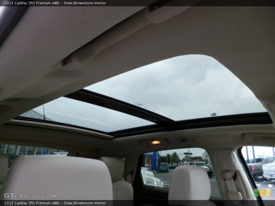 Shale/Brownstone Interior Sunroof for the 2013 Cadillac SRX Premium AWD #78909005