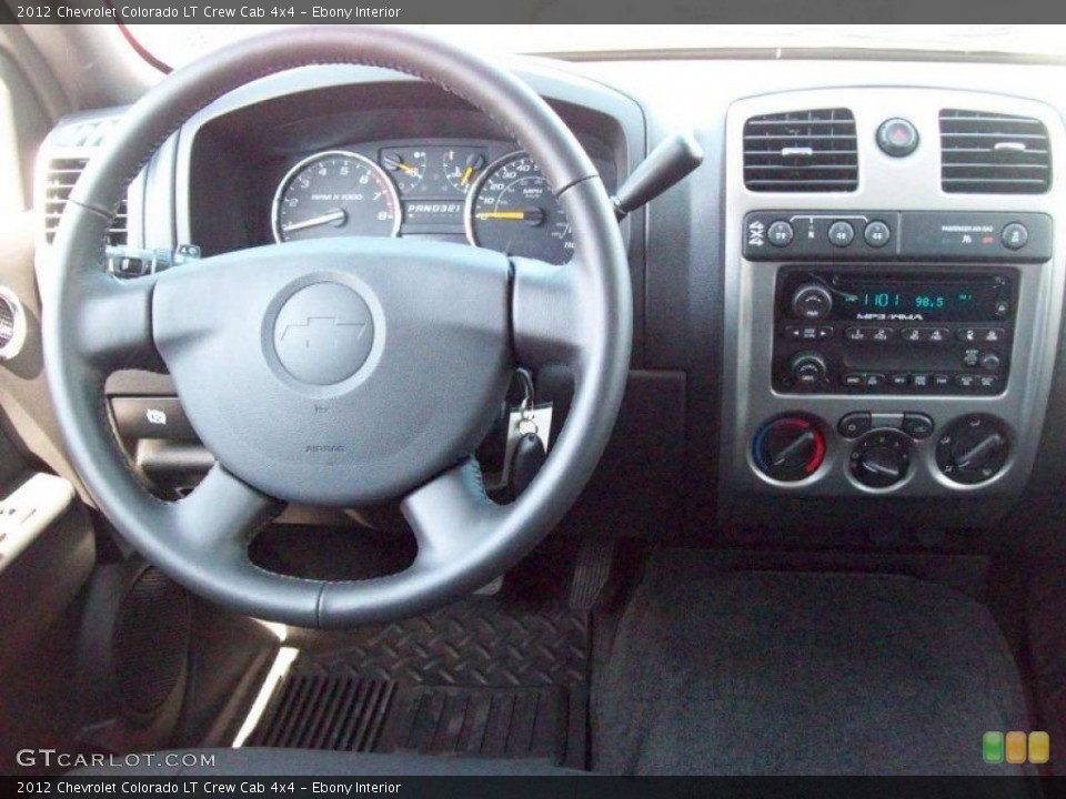 Ebony Interior Steering Wheel for the 2012 Chevrolet Colorado LT Crew Cab 4x4 #78909909