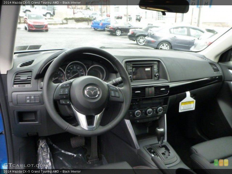 Black Interior Dashboard for the 2014 Mazda CX-5 Grand Touring AWD #78909921