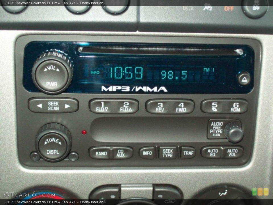 Ebony Interior Audio System for the 2012 Chevrolet Colorado LT Crew Cab 4x4 #78909932