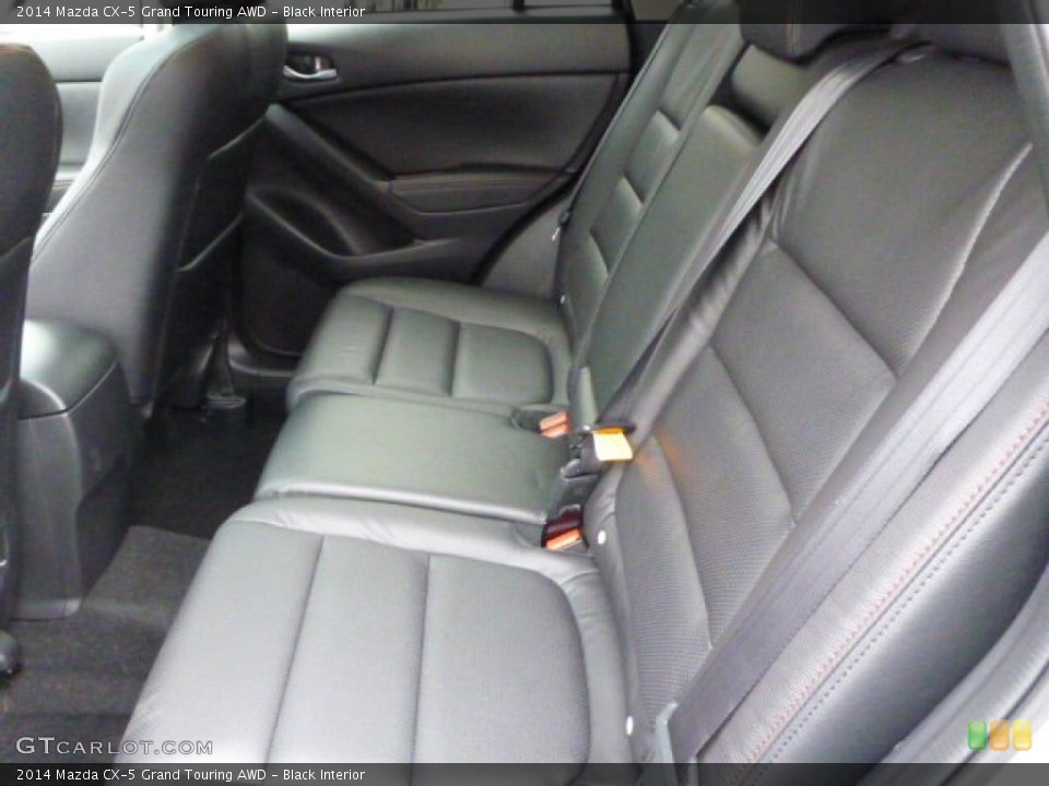 Black Interior Rear Seat for the 2014 Mazda CX-5 Grand Touring AWD #78910251