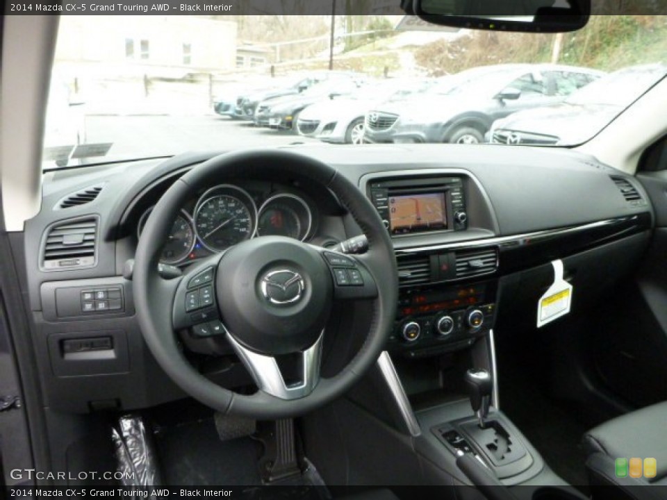 Black Interior Dashboard for the 2014 Mazda CX-5 Grand Touring AWD #78911460