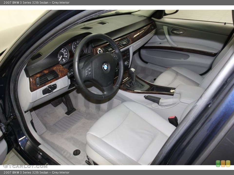 Grey Interior Prime Interior for the 2007 BMW 3 Series 328i Sedan #78912288