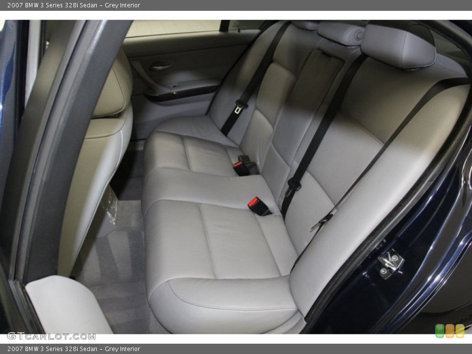 Grey Interior Rear Seat for the 2007 BMW 3 Series 328i Sedan #78912303