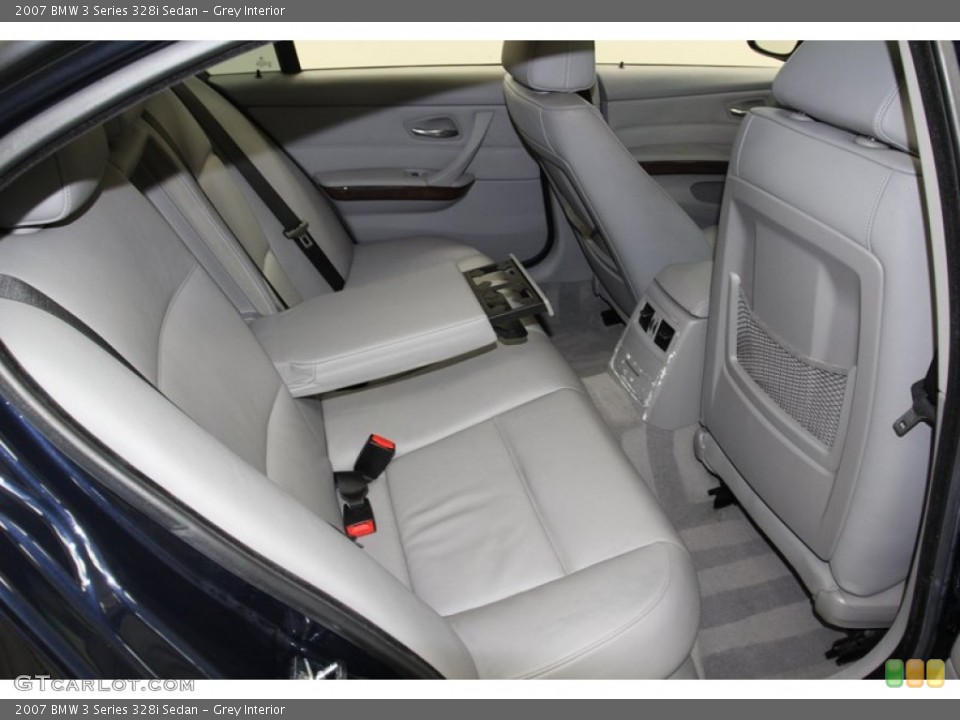 Grey Interior Rear Seat for the 2007 BMW 3 Series 328i Sedan #78912642