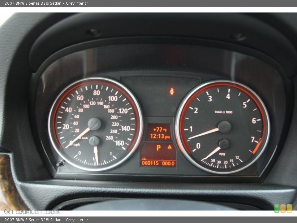 Grey Interior Gauges for the 2007 BMW 3 Series 328i Sedan #78912831