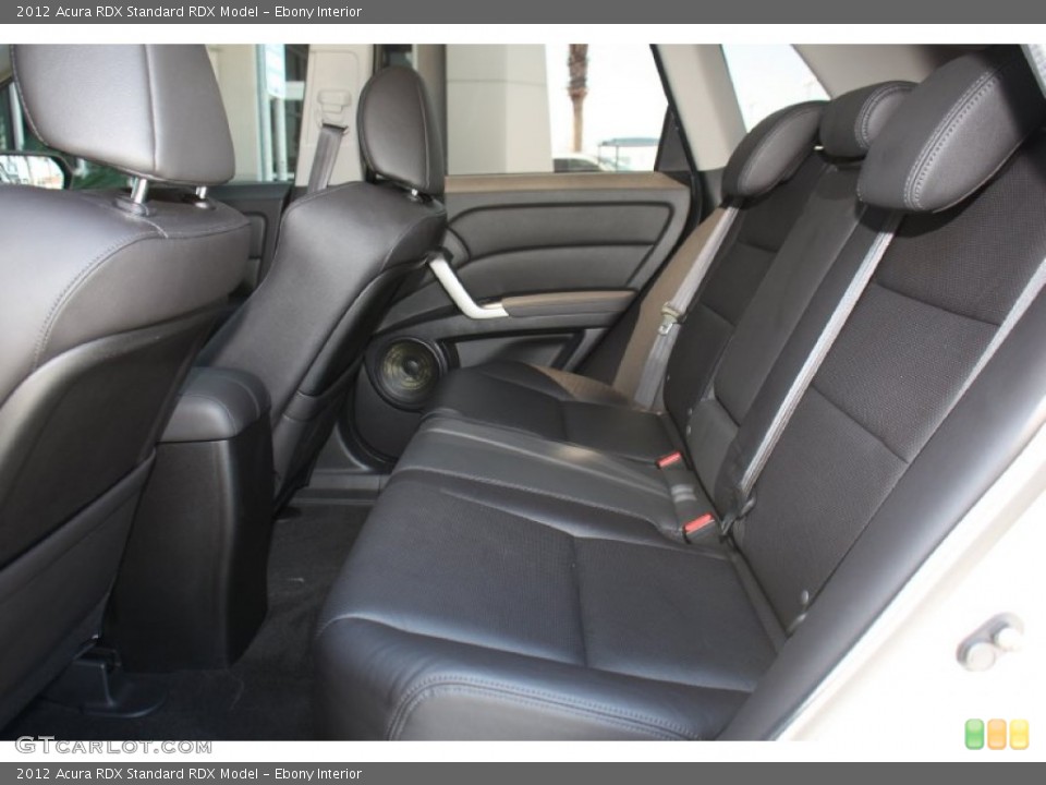 Ebony Interior Rear Seat for the 2012 Acura RDX  #78913314