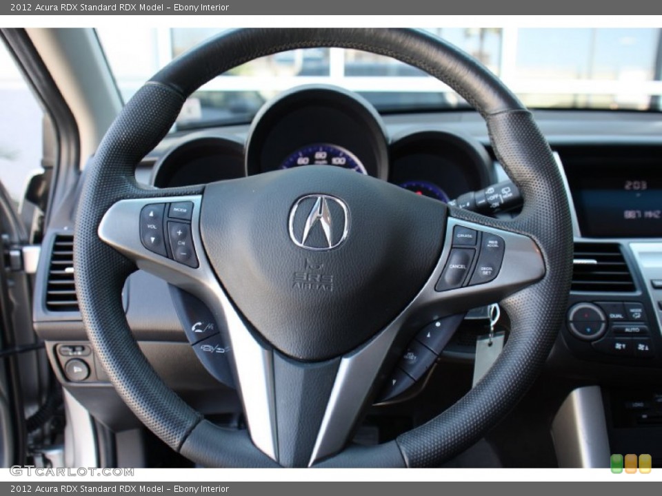 Ebony Interior Steering Wheel for the 2012 Acura RDX  #78913515