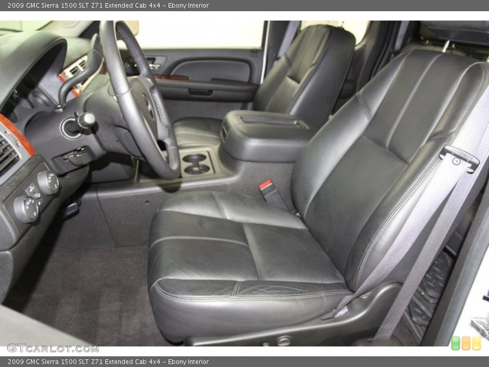 Ebony Interior Photo for the 2009 GMC Sierra 1500 SLT Z71 Extended Cab 4x4 #78913753