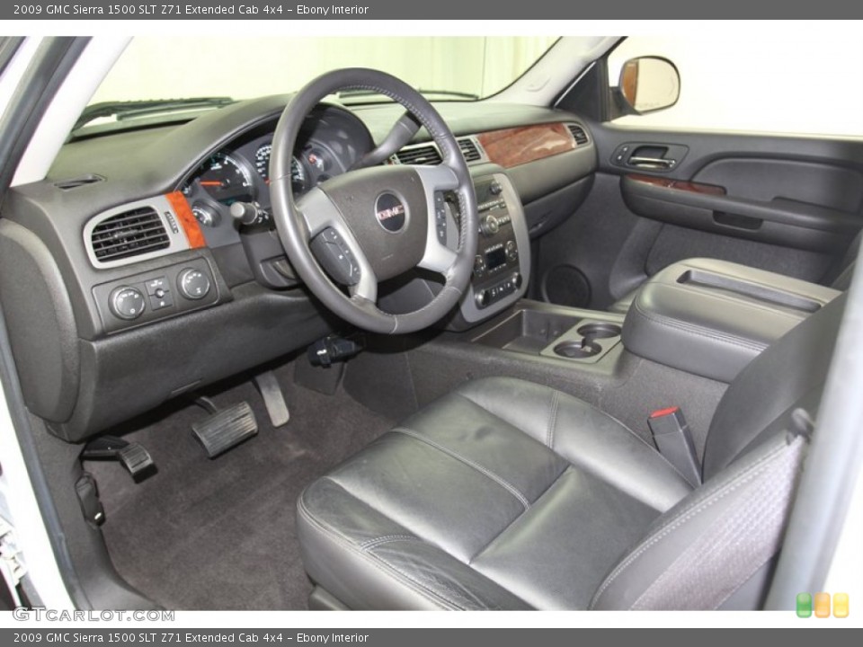 Ebony Interior Photo for the 2009 GMC Sierra 1500 SLT Z71 Extended Cab 4x4 #78913959