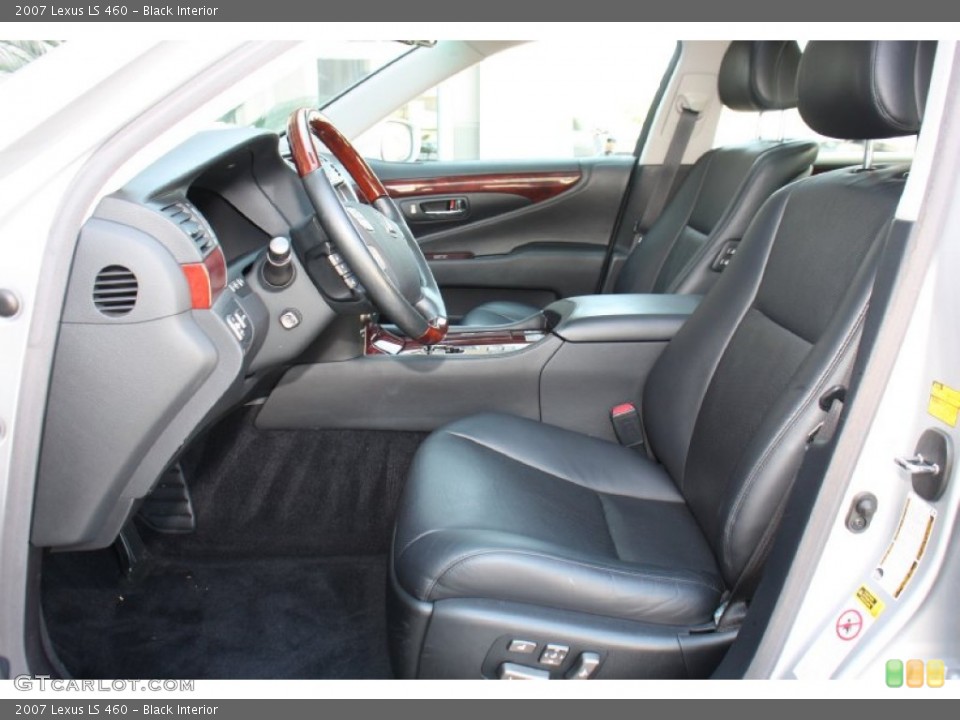 Black Interior Front Seat for the 2007 Lexus LS 460 #78913989