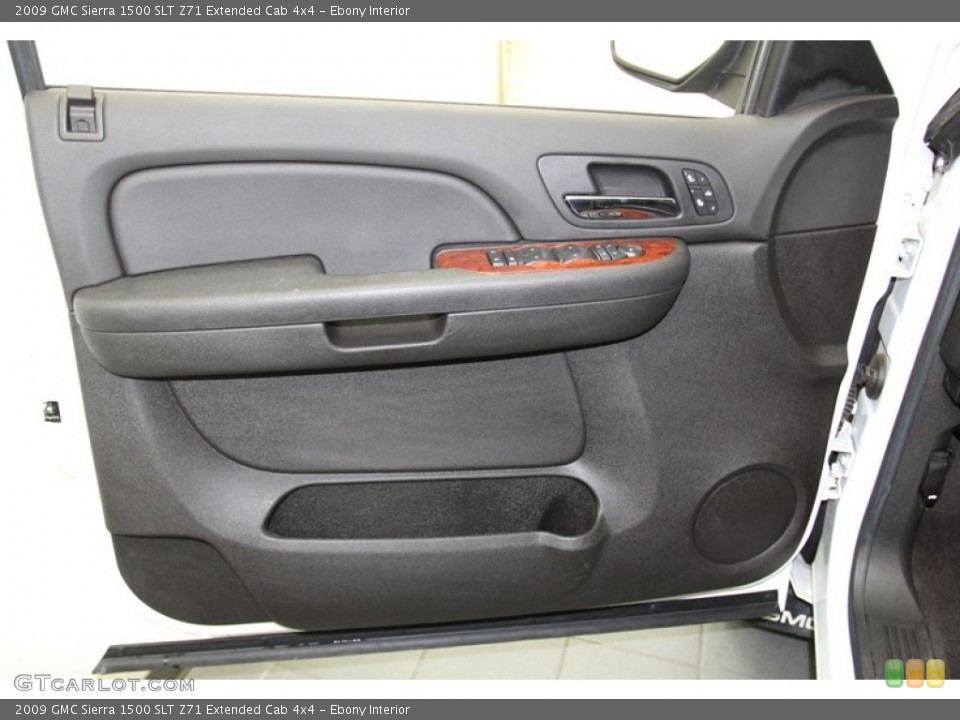 Ebony Interior Door Panel for the 2009 GMC Sierra 1500 SLT Z71 Extended Cab 4x4 #78914000