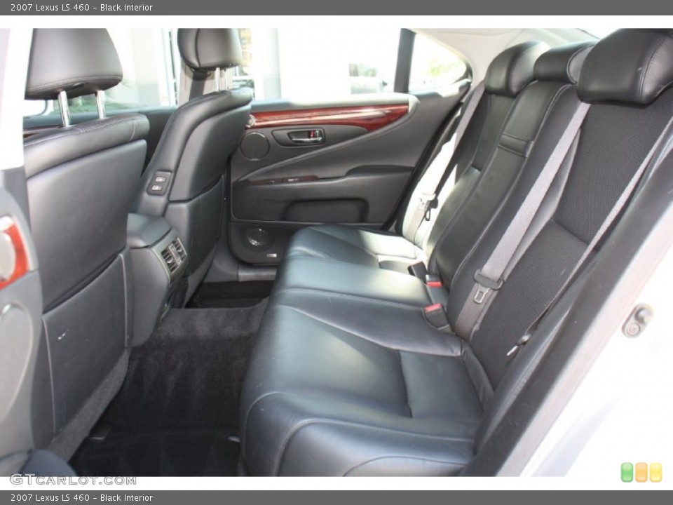 Black Interior Rear Seat for the 2007 Lexus LS 460 #78914025