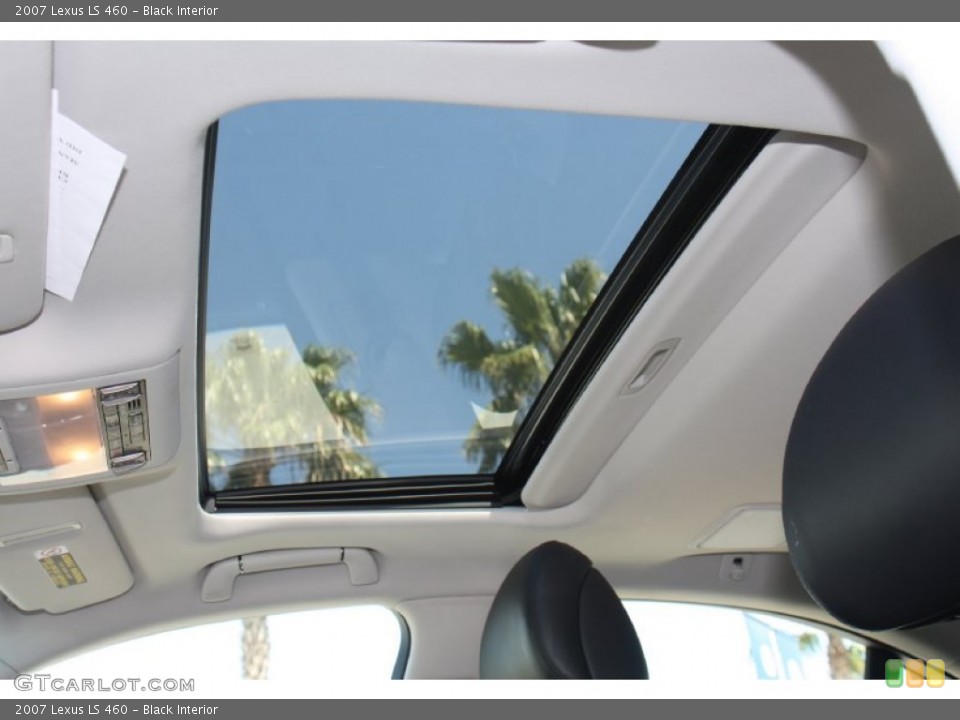 Black Interior Sunroof for the 2007 Lexus LS 460 #78914162