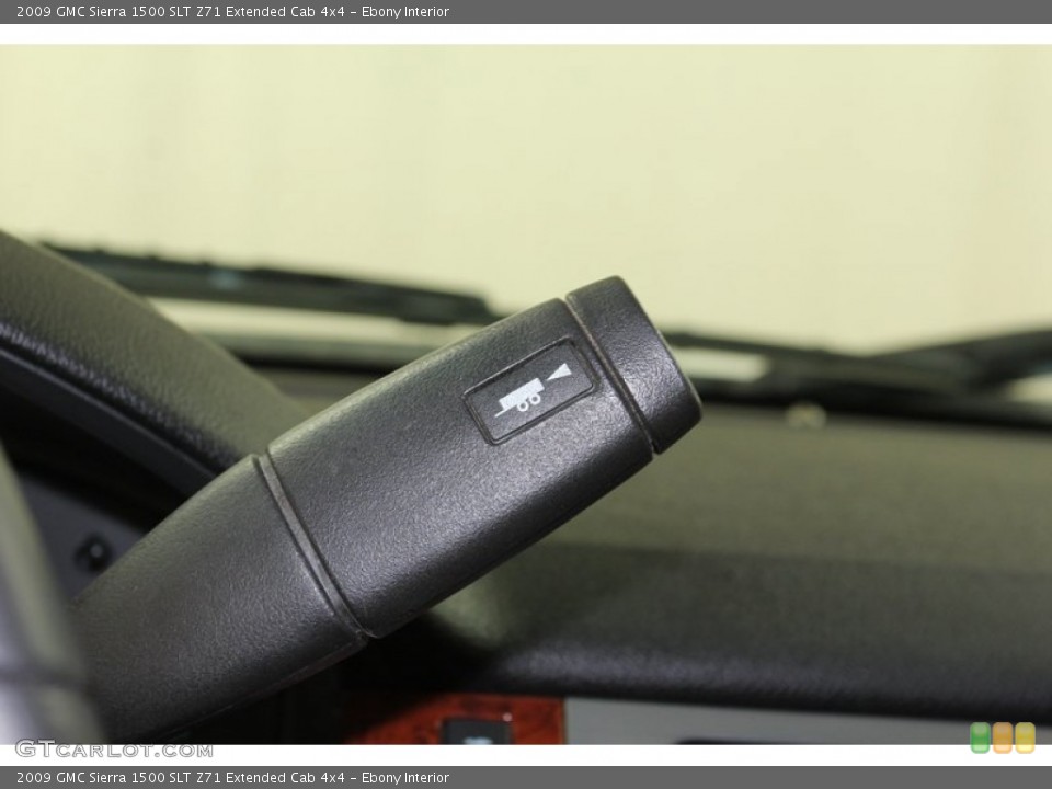 Ebony Interior Controls for the 2009 GMC Sierra 1500 SLT Z71 Extended Cab 4x4 #78914178