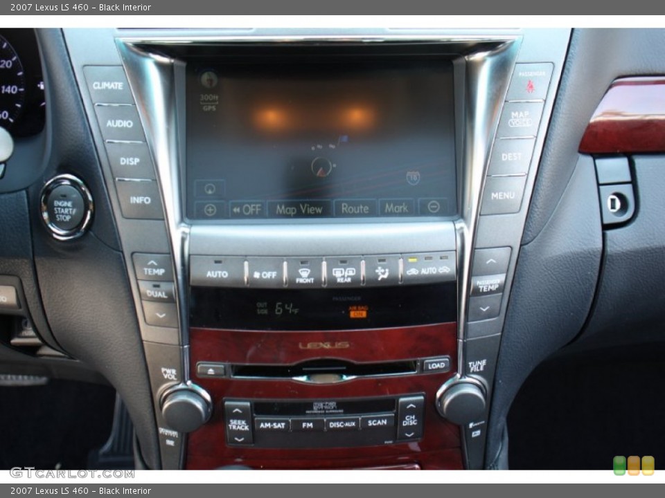 Black Interior Controls for the 2007 Lexus LS 460 #78914253