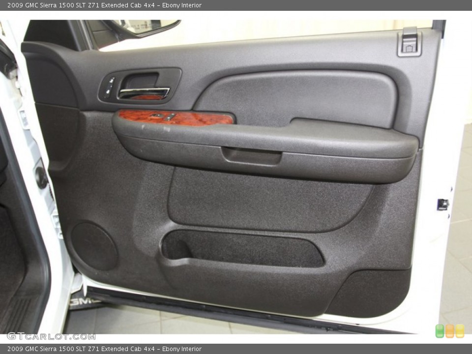 Ebony Interior Door Panel for the 2009 GMC Sierra 1500 SLT Z71 Extended Cab 4x4 #78914415