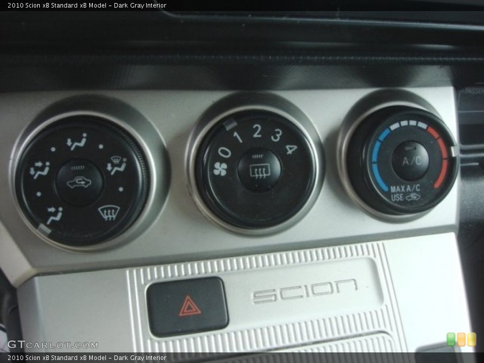 Dark Gray Interior Controls for the 2010 Scion xB  #78915694