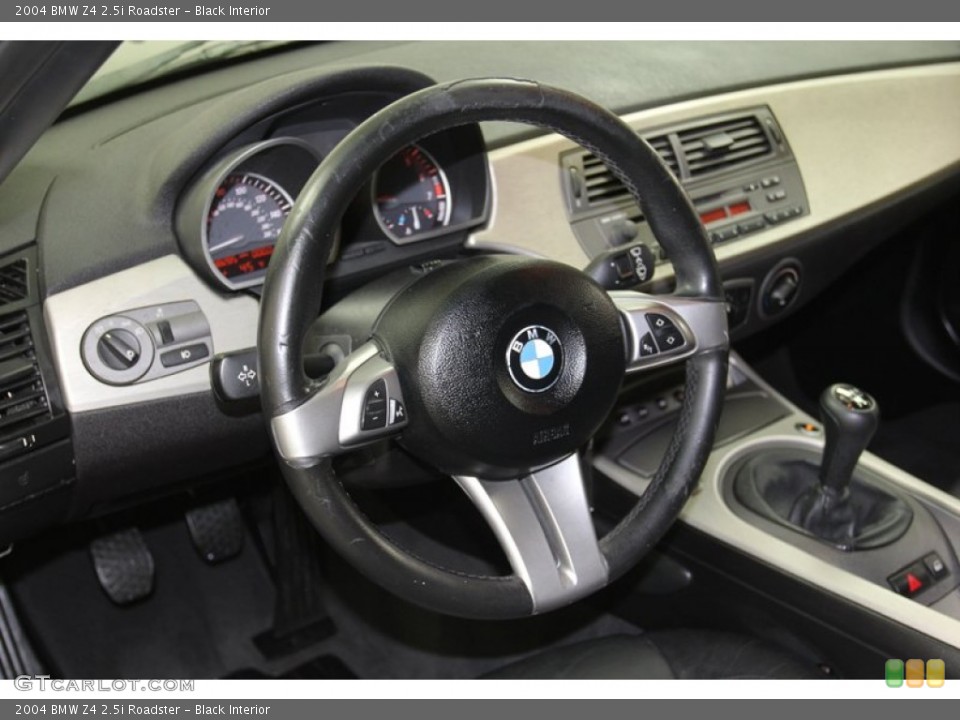 Black Interior Steering Wheel for the 2004 BMW Z4 2.5i Roadster #78917725