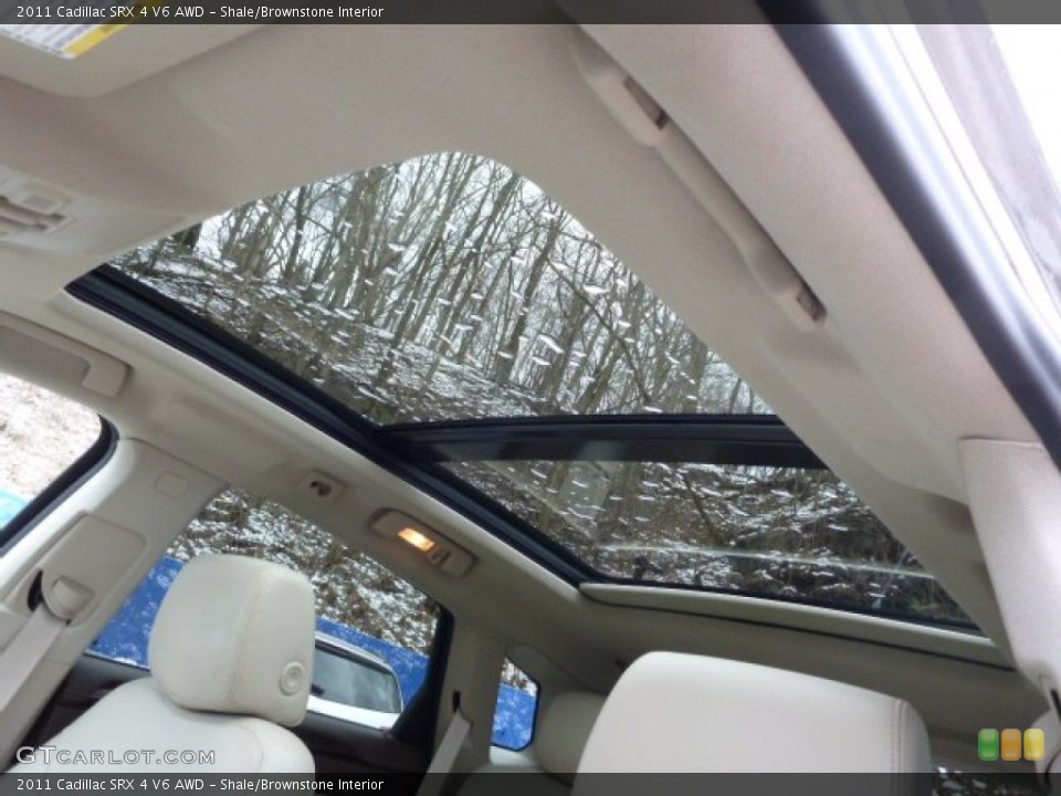 Shale/Brownstone Interior Sunroof for the 2011 Cadillac SRX 4 V6 AWD #78921735