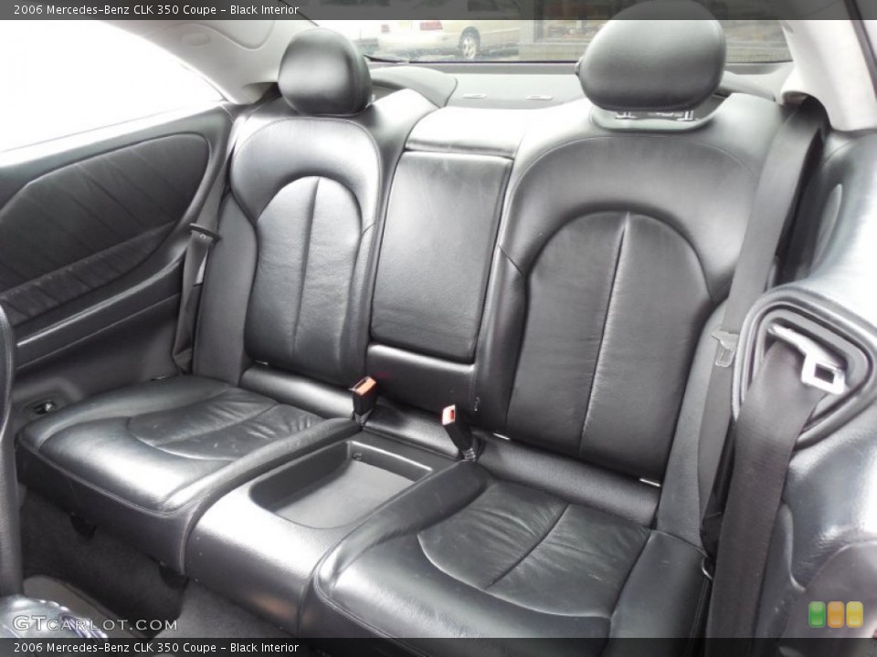 Black Interior Rear Seat for the 2006 Mercedes-Benz CLK 350 Coupe #78922212