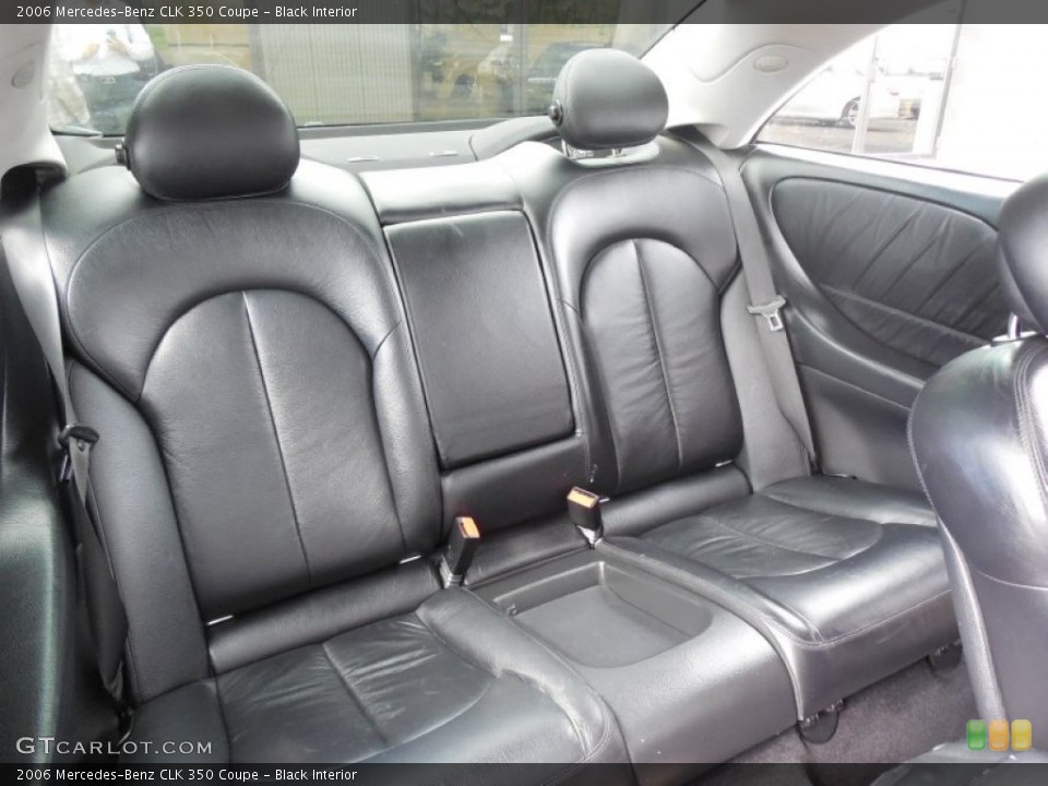 Black Interior Rear Seat for the 2006 Mercedes-Benz CLK 350 Coupe #78922254