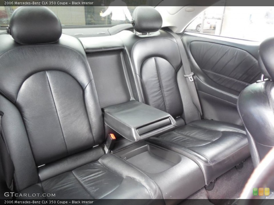 Black Interior Rear Seat for the 2006 Mercedes-Benz CLK 350 Coupe #78922272