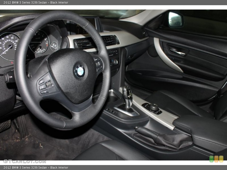 Black Interior Steering Wheel for the 2012 BMW 3 Series 328i Sedan #78923593