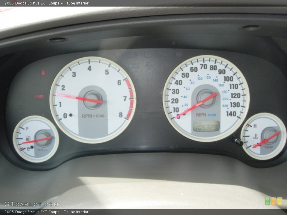 Taupe Interior Gauges for the 2005 Dodge Stratus SXT Coupe #78925134