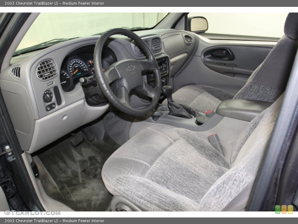 Medium Pewter Interior Prime Interior for the 2003 Chevrolet TrailBlazer LS #78925303
