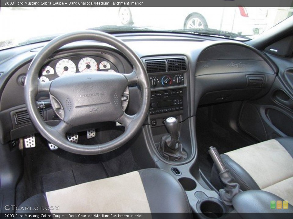 Dark Charcoal/Medium Parchment Interior Prime Interior for the 2003 Ford Mustang Cobra Coupe #78926031