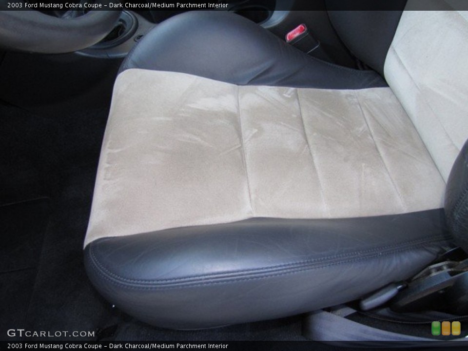 Dark Charcoal/Medium Parchment Interior Front Seat for the 2003 Ford Mustang Cobra Coupe #78926199