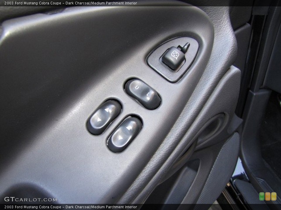 Dark Charcoal/Medium Parchment Interior Controls for the 2003 Ford Mustang Cobra Coupe #78926237