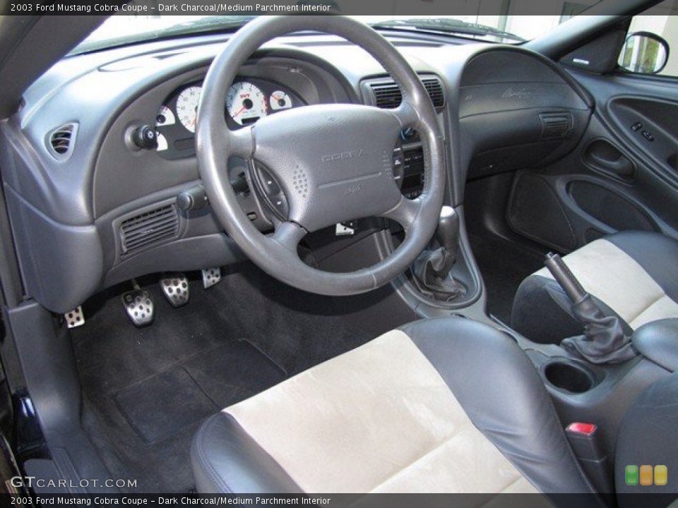 Dark Charcoal/Medium Parchment Interior Photo for the 2003 Ford Mustang Cobra Coupe #78926289