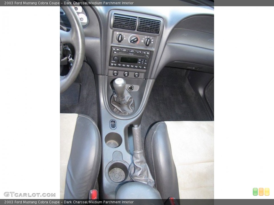 Dark Charcoal/Medium Parchment Interior Controls for the 2003 Ford Mustang Cobra Coupe #78926375