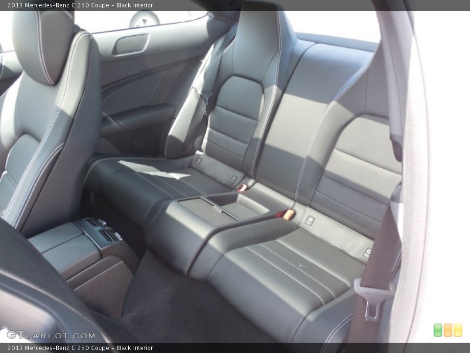Black Interior Rear Seat for the 2013 Mercedes-Benz C 250 Coupe #78926414