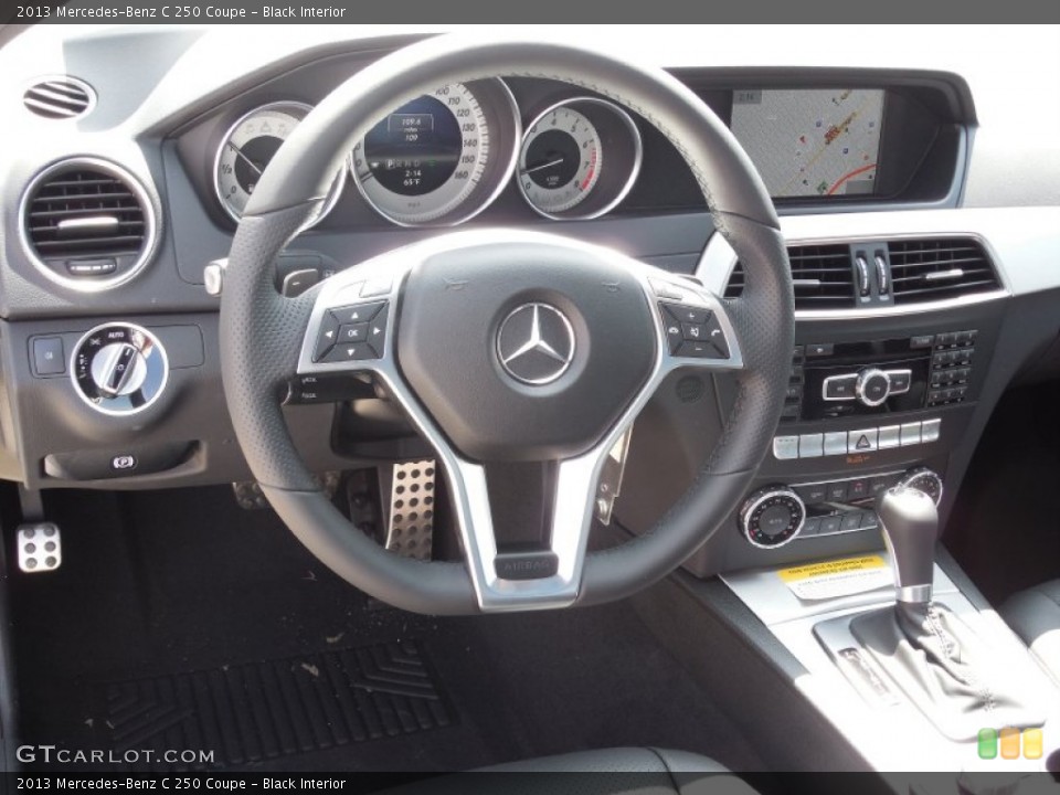 Black Interior Steering Wheel for the 2013 Mercedes-Benz C 250 Coupe #78926439