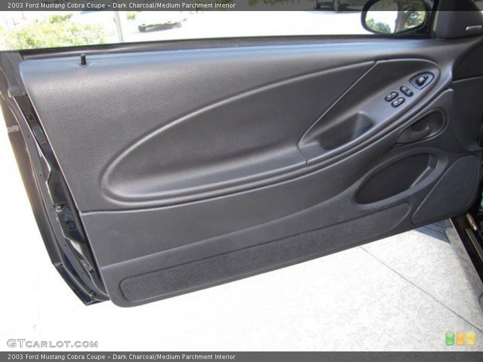 Dark Charcoal/Medium Parchment Interior Door Panel for the 2003 Ford Mustang Cobra Coupe #78926497