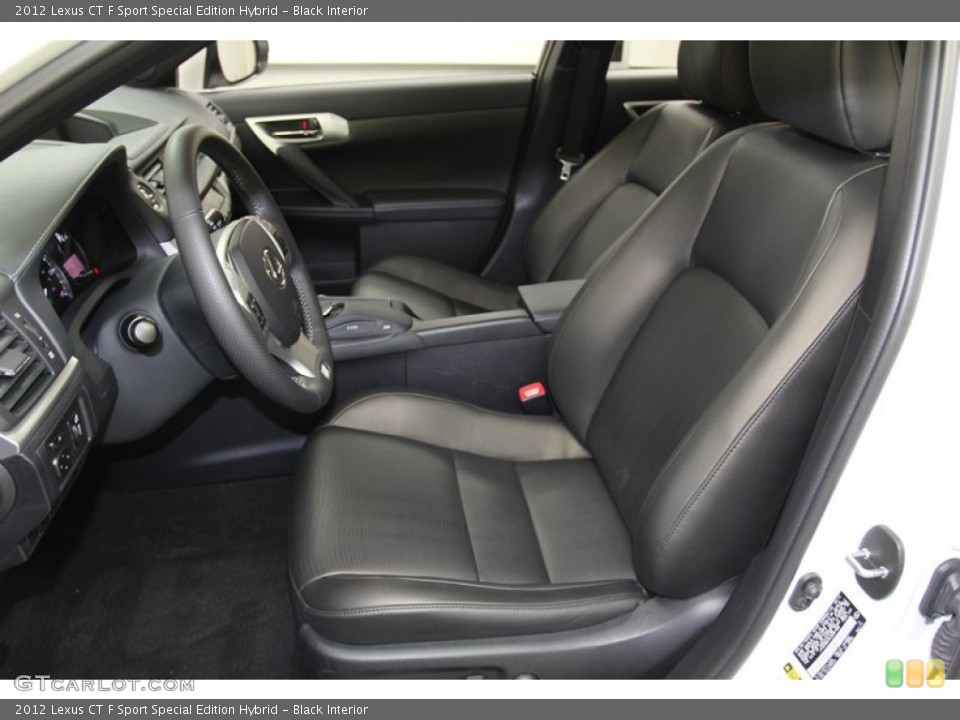 Black Interior Front Seat for the 2012 Lexus CT F Sport Special Edition Hybrid #78926707