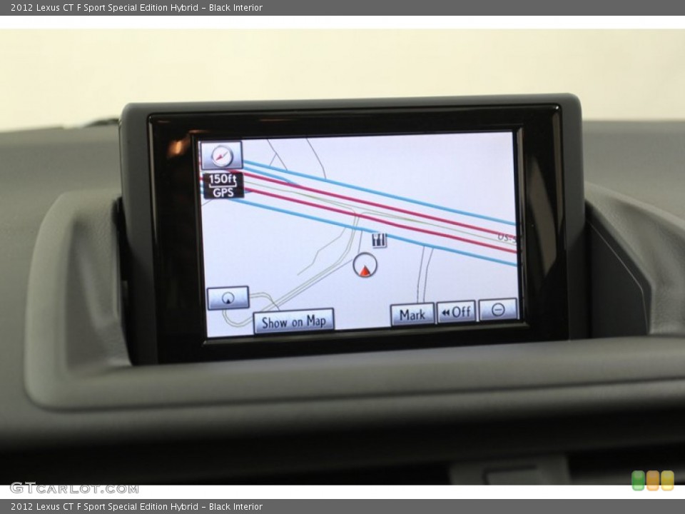 Black Interior Navigation for the 2012 Lexus CT F Sport Special Edition Hybrid #78927042