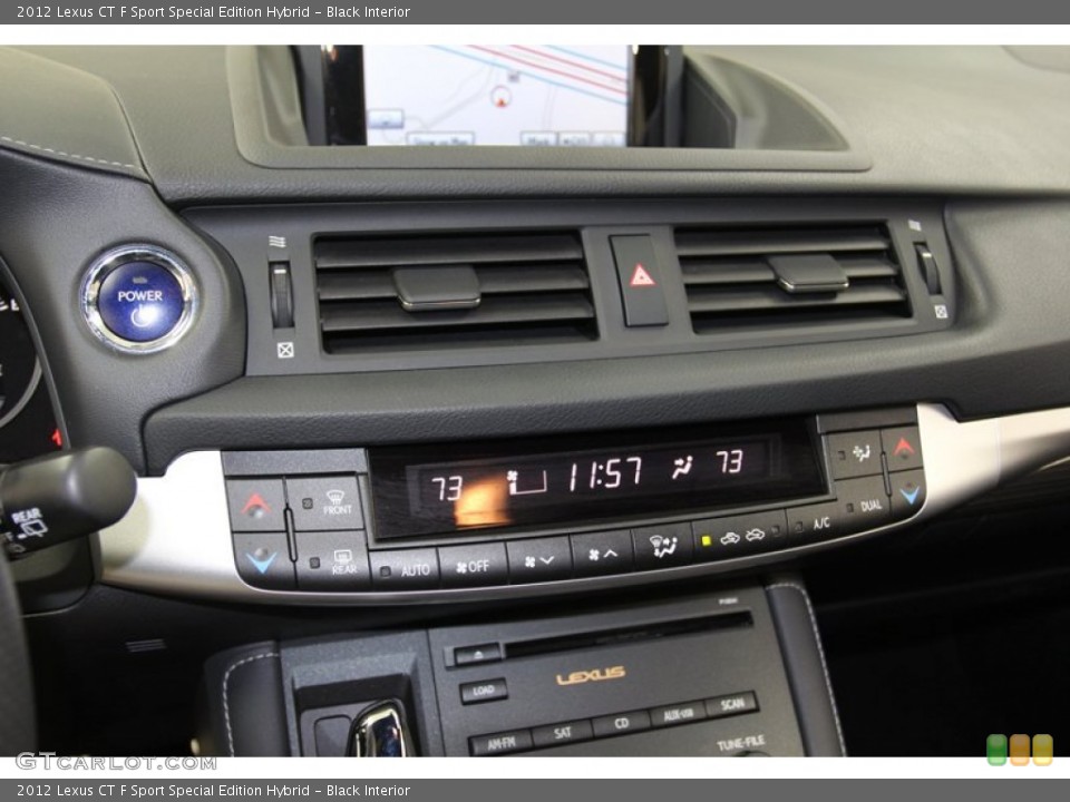 Black Interior Controls for the 2012 Lexus CT F Sport Special Edition Hybrid #78927057