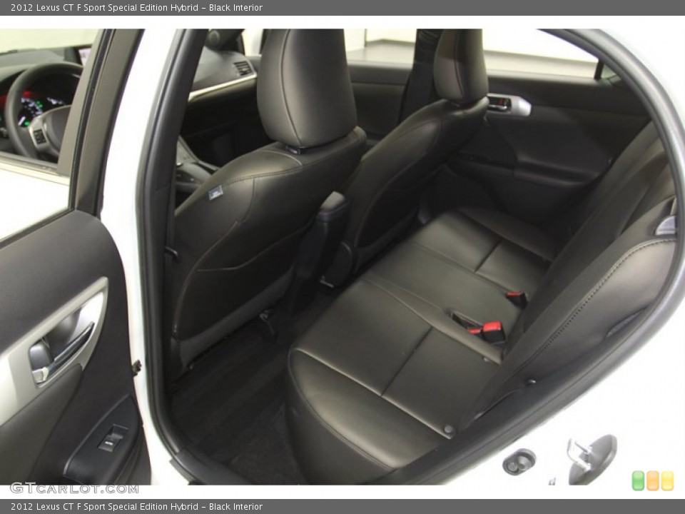 Black Interior Rear Seat for the 2012 Lexus CT F Sport Special Edition Hybrid #78927210