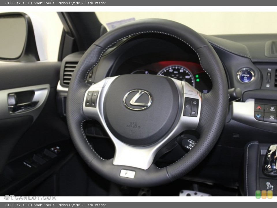 Black Interior Steering Wheel for the 2012 Lexus CT F Sport Special Edition Hybrid #78927285