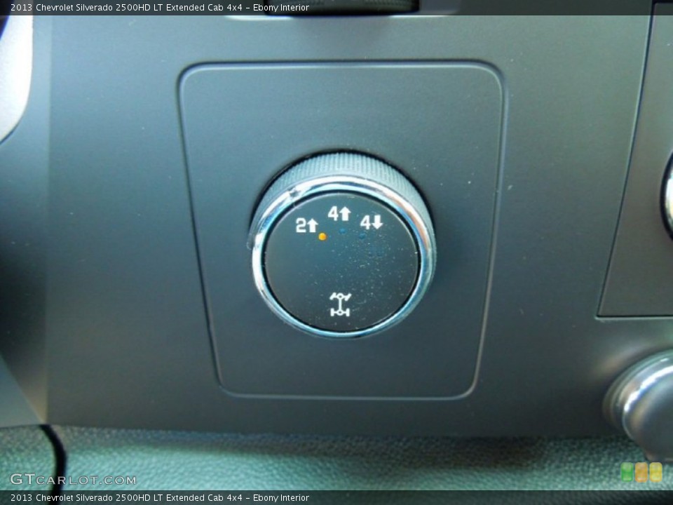 Ebony Interior Controls for the 2013 Chevrolet Silverado 2500HD LT Extended Cab 4x4 #78928041