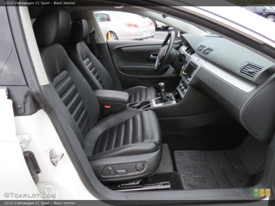 Black Interior Front Seat for the 2010 Volkswagen CC Sport #78928516