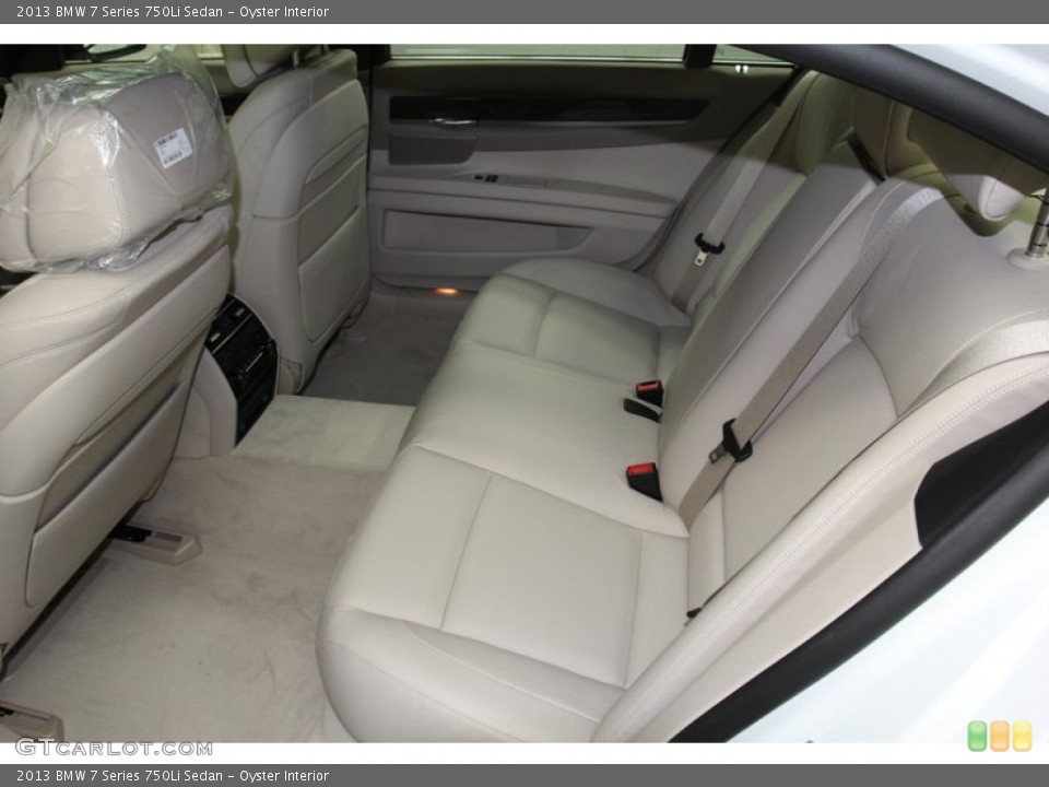 Oyster Interior Rear Seat for the 2013 BMW 7 Series 750Li Sedan #78929451
